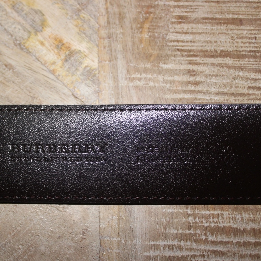 (New) Burberry Leather Belt - Picture 8 of 8